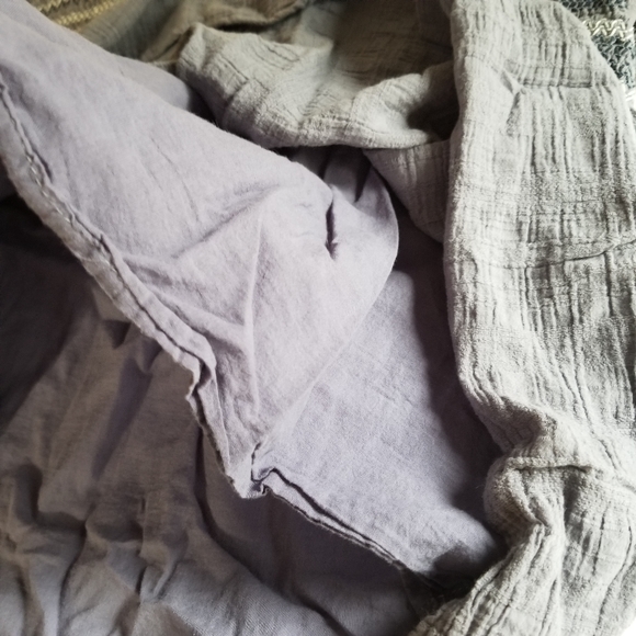 Hayden Embroidered Cottagecore Top M Gray - Picture 4 of 8